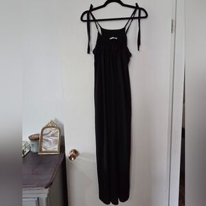 Zara Black Women's Maxi Dress with Tie Straps